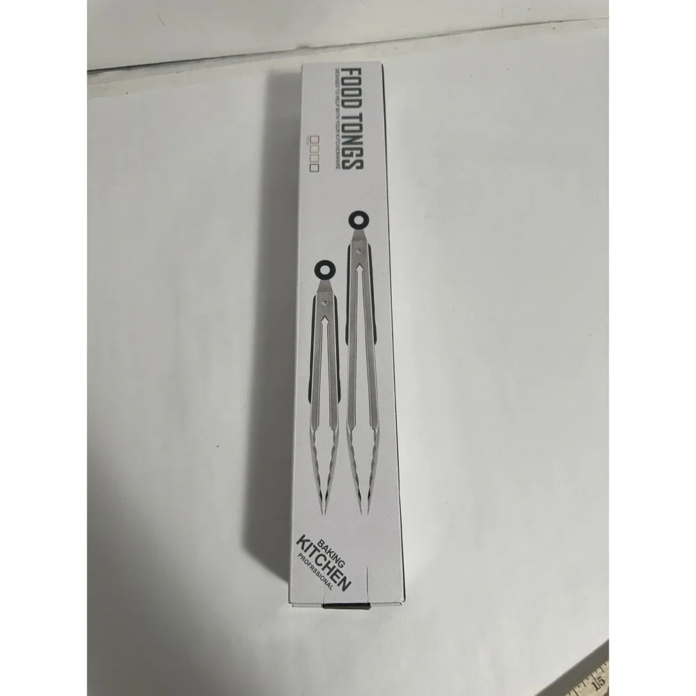 Hotec Stainless Steel Kitchen Tongs Set of 2 - 9